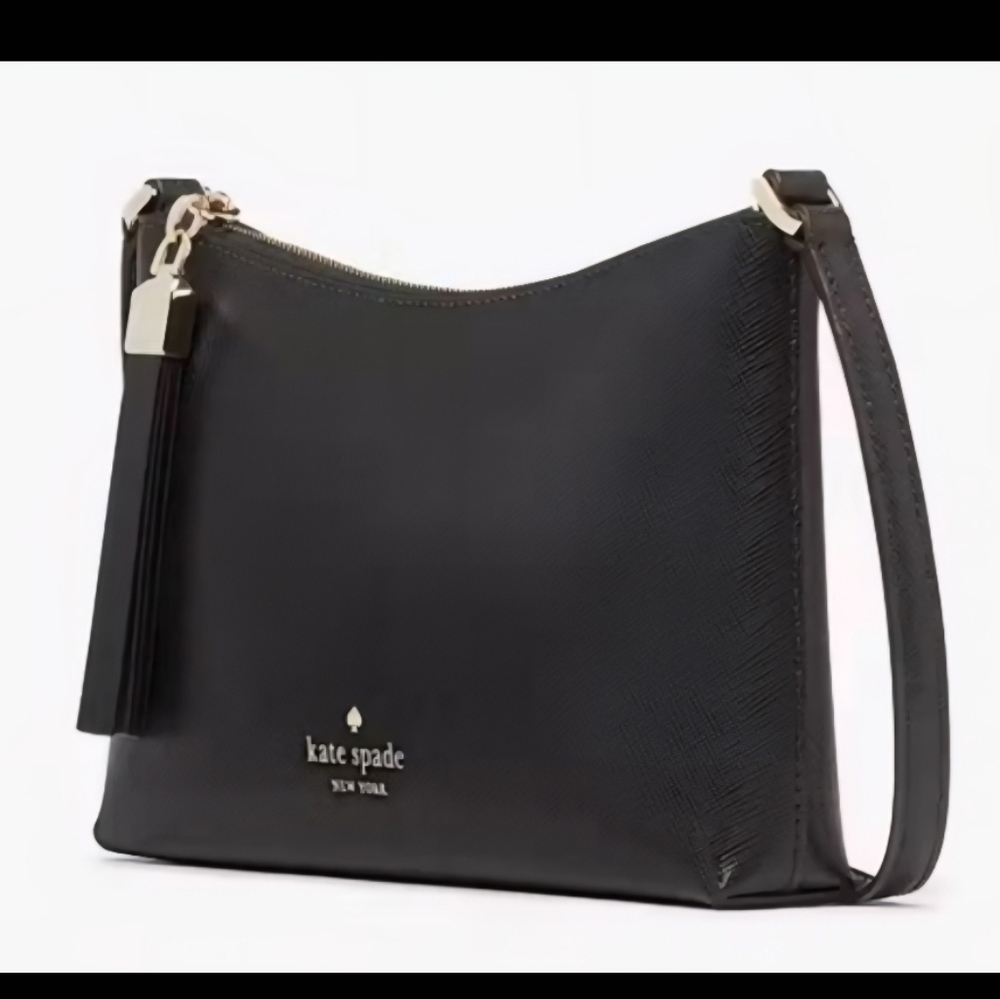 Kate Spade Sleek Black Crossbody Bag - NWT